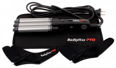 Тройная плойка для волос Babyliss Pro (22, 19, 22 мм)