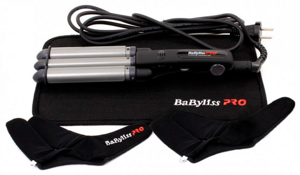 Тройная плойка для волос Babyliss Pro (22, 19, 22 мм)