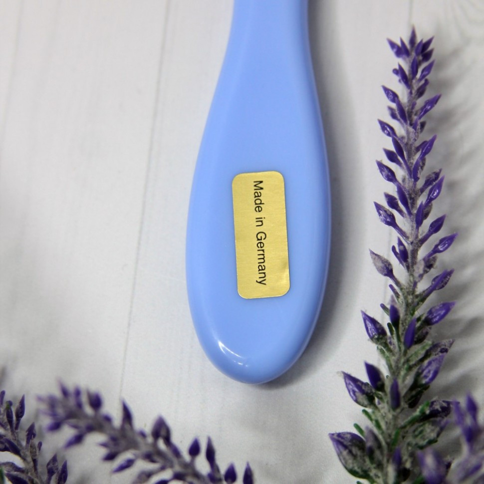 Щетка Keller детская с натуральной щетиной, голубая