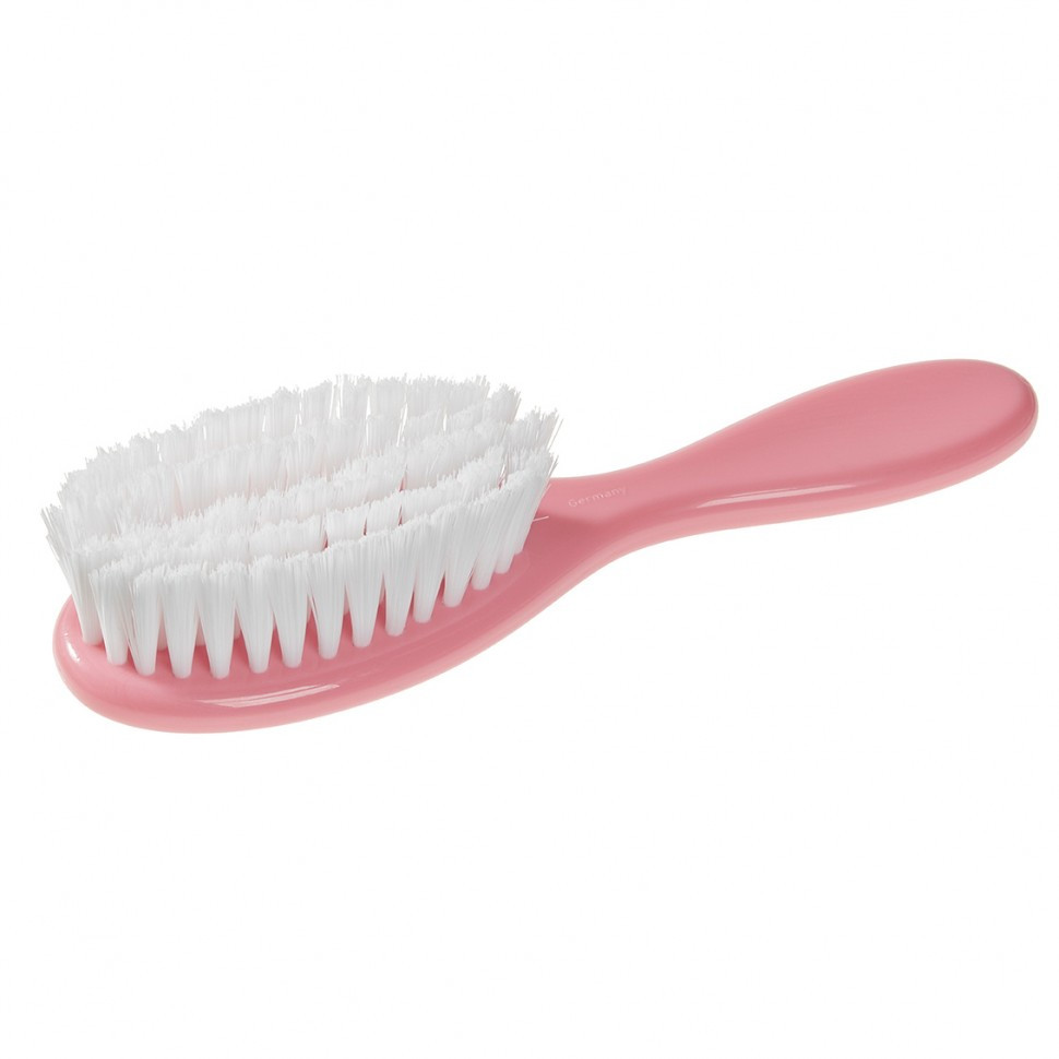 Щетка Keller детская с нейлоновой щетиной, розовая