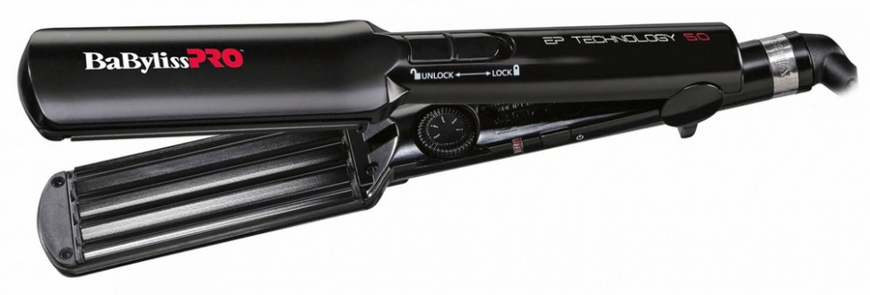 Щипцы-гофре BaByliss Pro широкие с покрытием EP Technology 5.0, 38 мм