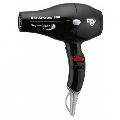 Фен ETI Stratos Superlight 390, 2200 ватт, черный