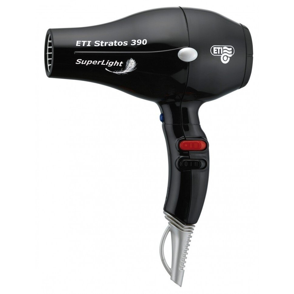 Фен ETI Stratos Superlight 390, 2200 ватт, черный