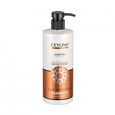Шампунь для волос CEYLINN с протеинами шелка, 500 мл