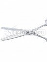 Ножницы Feitun филировочные 6", 32 прямых зубца, 2 упора, винт