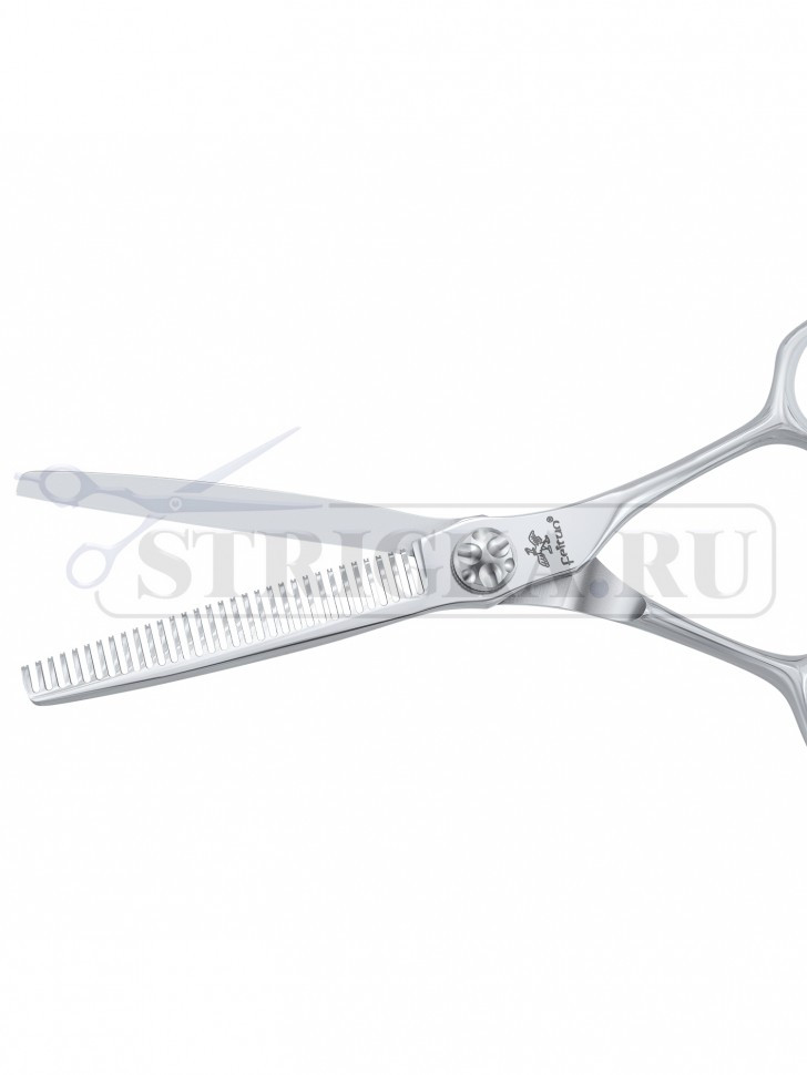 Ножницы Feitun филировочные 6", 32 прямых зубца, 2 упора, винт