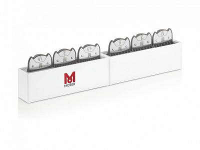 Набор магнитных насадок Moser 1.5/3/4,5/6/9/12 на машинки 1400, 1230, Genio Plus, ChromStyle, Beretto