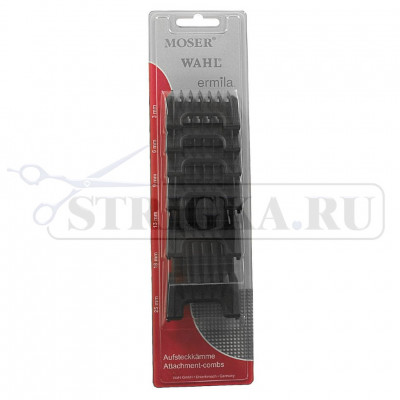 Набор из 6 пластиковых насадок Moser к машинкам Primat, Genio Plus,ChromStyle Pro, Beretto, 1400