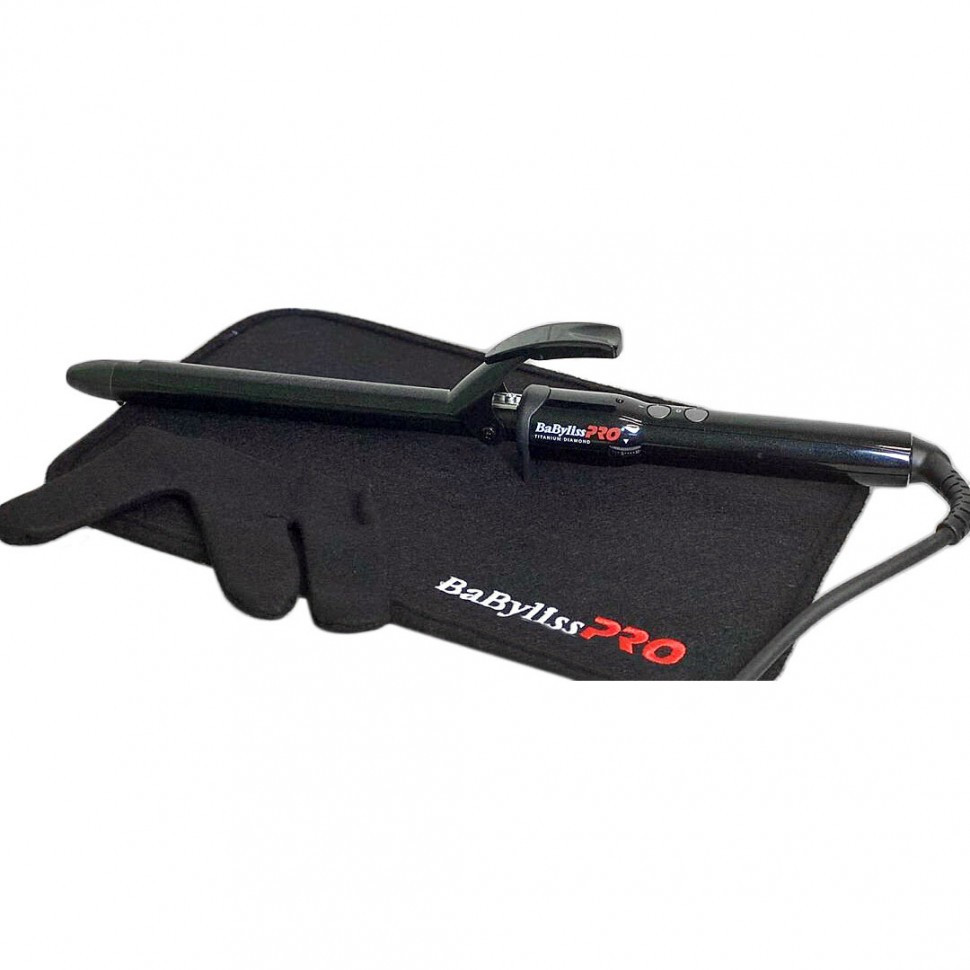Плойка для завивки BaByliss Pro Titanium Diamond 19 мм с удлин. полотном с 30-ю темп. режимами