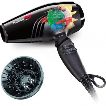 Фен BaByliss PRO Rapido Ferrari, черный, 2200W