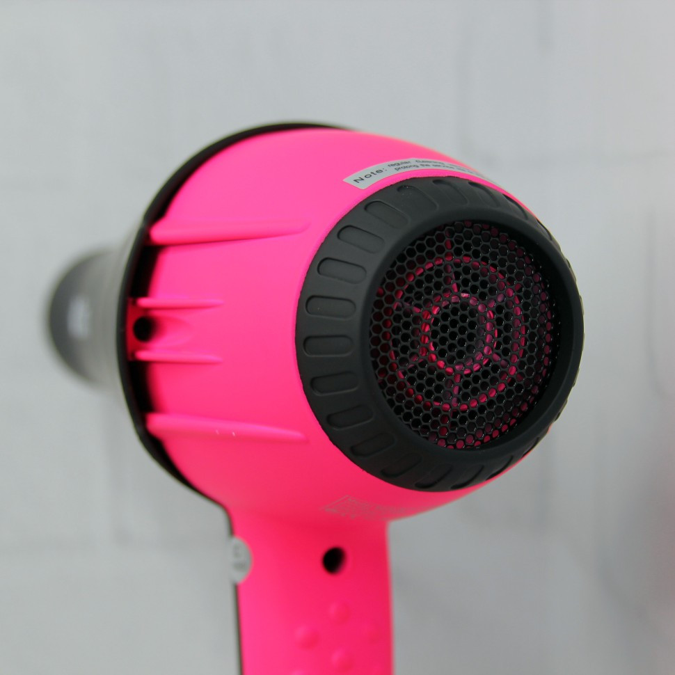 Профессиональный фен Dimi 9200 с ионизатором, цвет черный/розовый