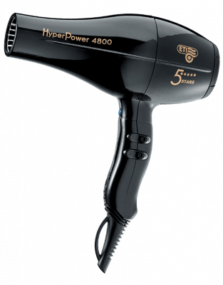 Фен ETI Hyper Power 4800, 2600 ватт, черный