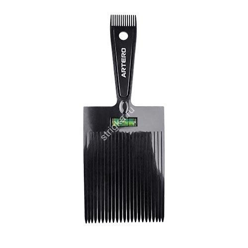 Гребень Artero Flat-top с уровнем для стрижки площадки, цвет черный