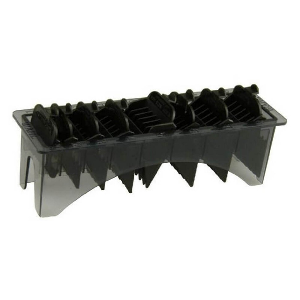 Набор пластиковых насадок для машинок Wahl 8 шт, черный